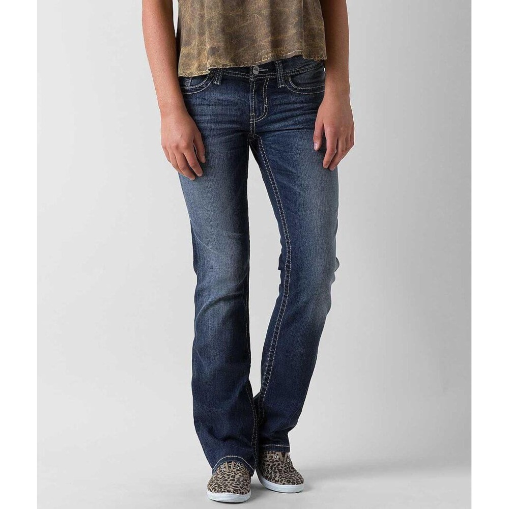 BKE Denim Culture Bootcut Jeans Blue Wash 30R BMM1502R